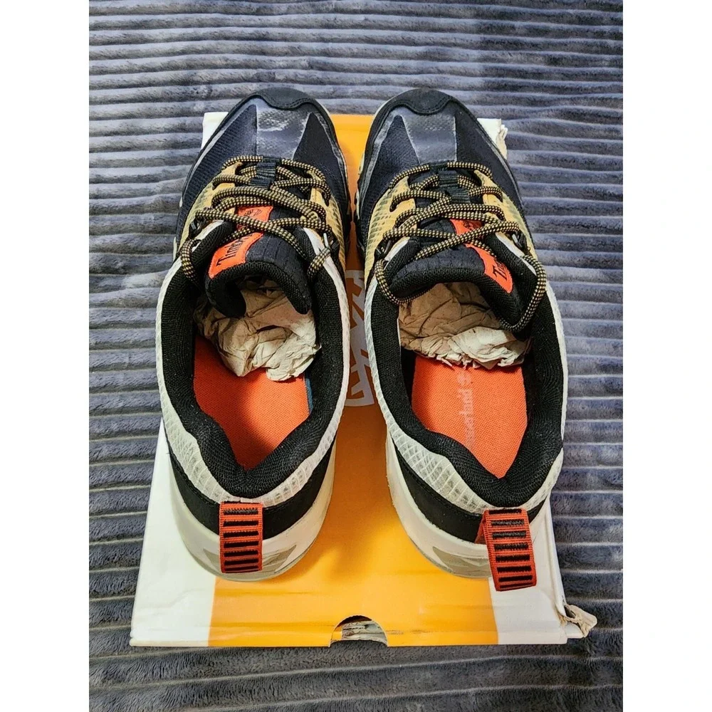 Timberland® (Men's‎ 9 M) Trailquest™ Low Hiking Shoes in Black Mesh With Wheat